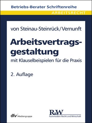 cover image of Arbeitsvertragsgestaltung